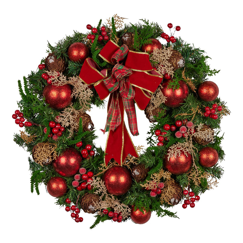 56cm Christmas Wreath – Festive Door & Wall