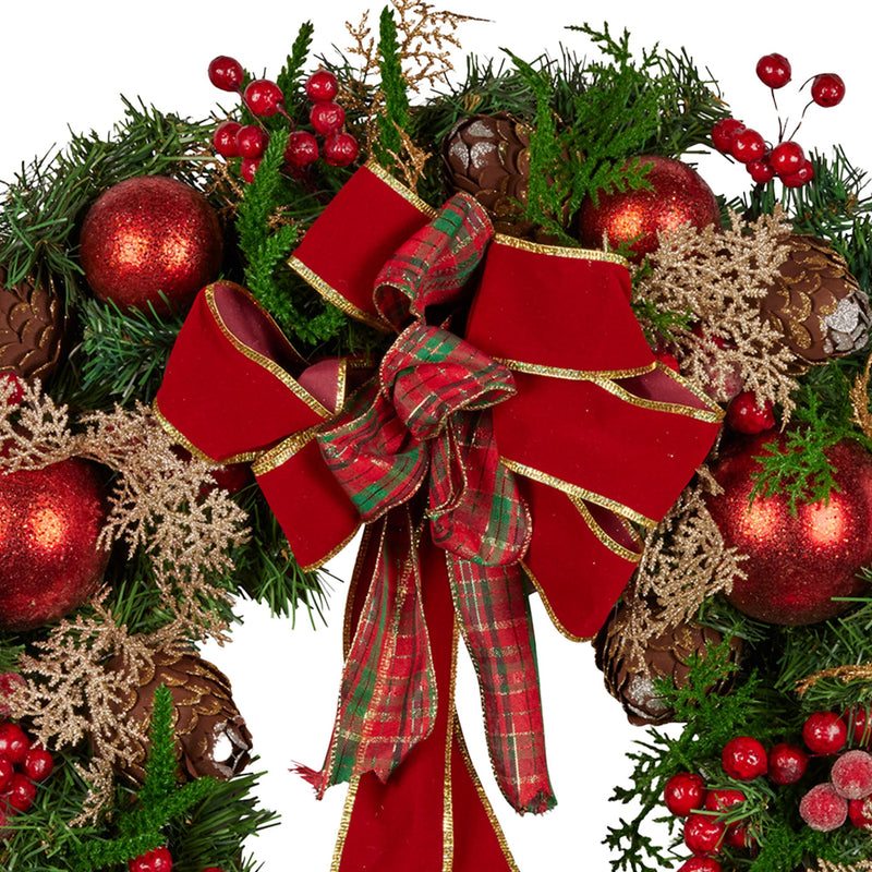 56cm Christmas Wreath – Festive Door & Wall