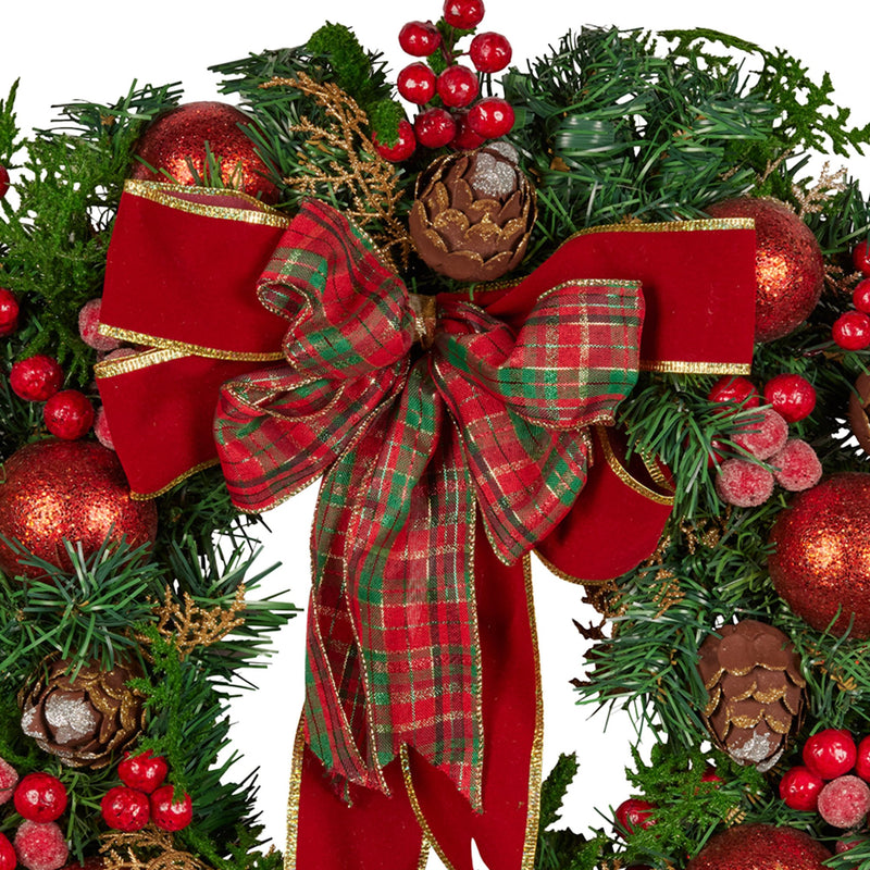 71cm Christmas Wreath – Pre-Festive Door & Wall