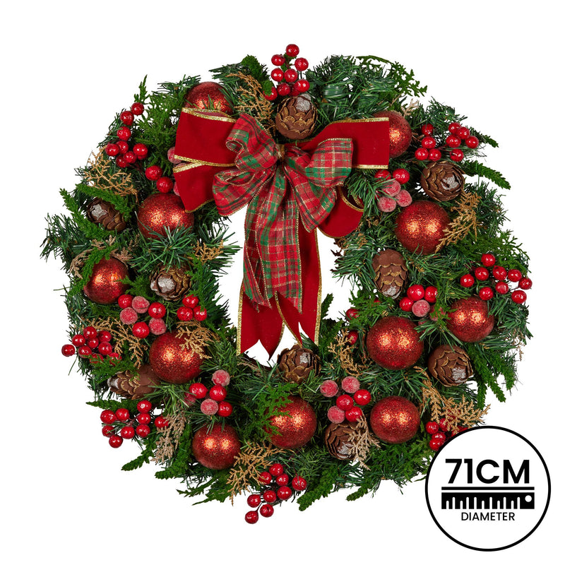 71cm Christmas Wreath – Pre-Festive Door & Wall