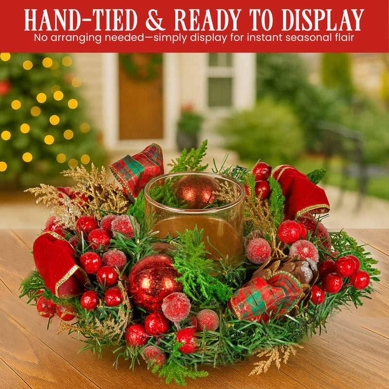 Christabelle 26cm Christmas Centrepiece