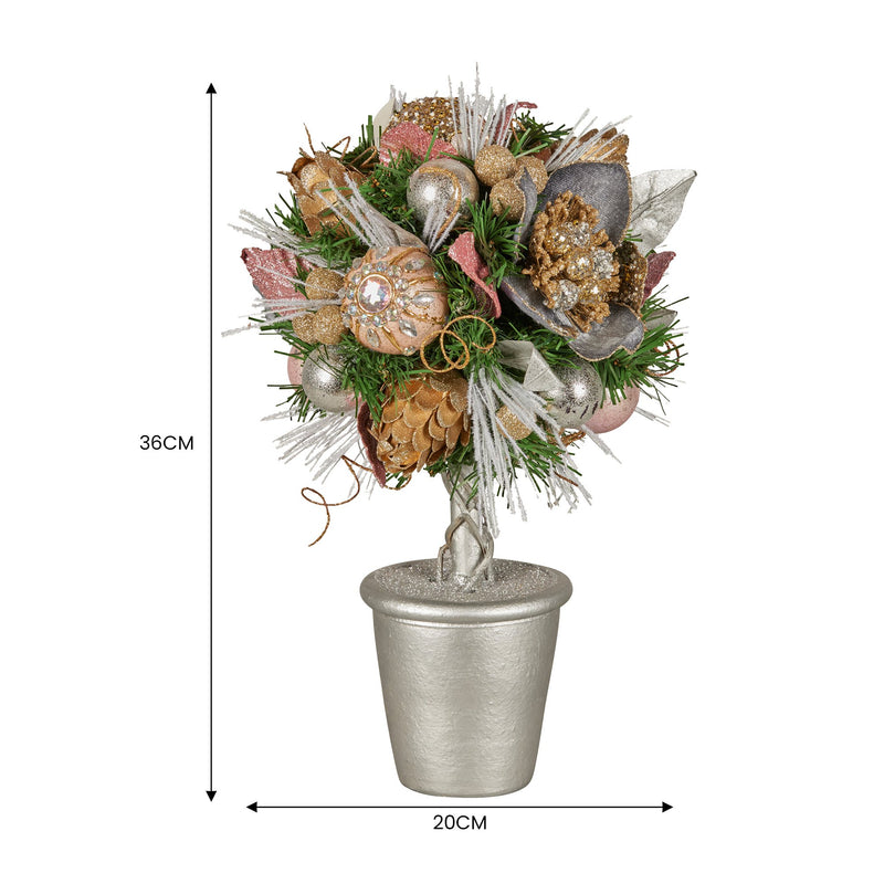 Christabelle 36cm Christmas Tabletop Topiary Tree