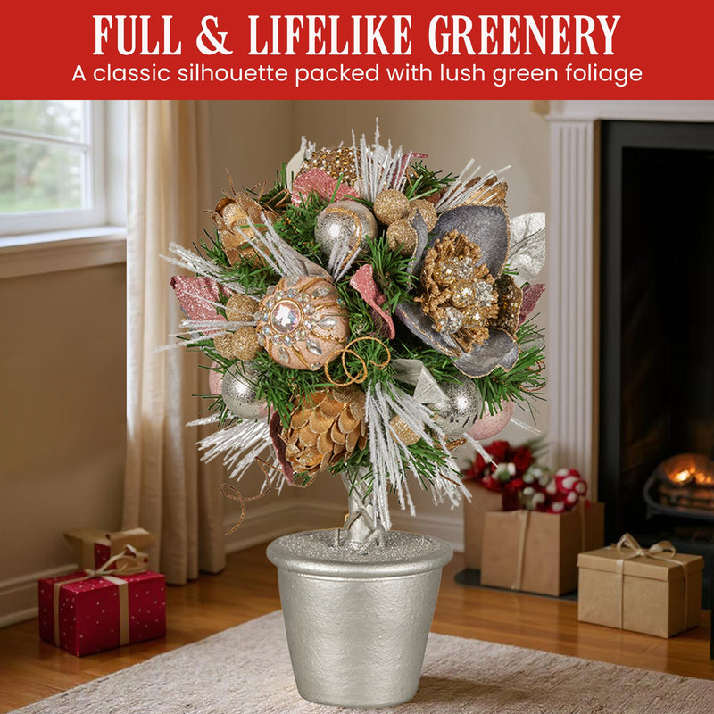 Christabelle 36cm Christmas Tabletop Topiary Tree