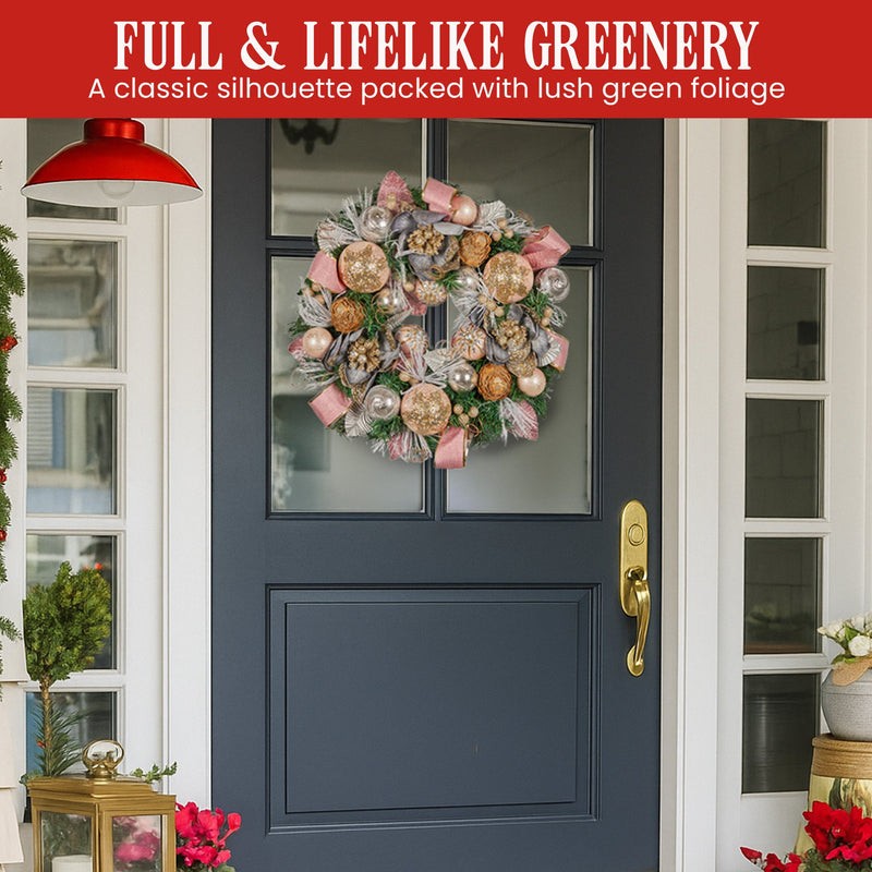 Christabelle 56cm Christmas Wreath – Lush Festive