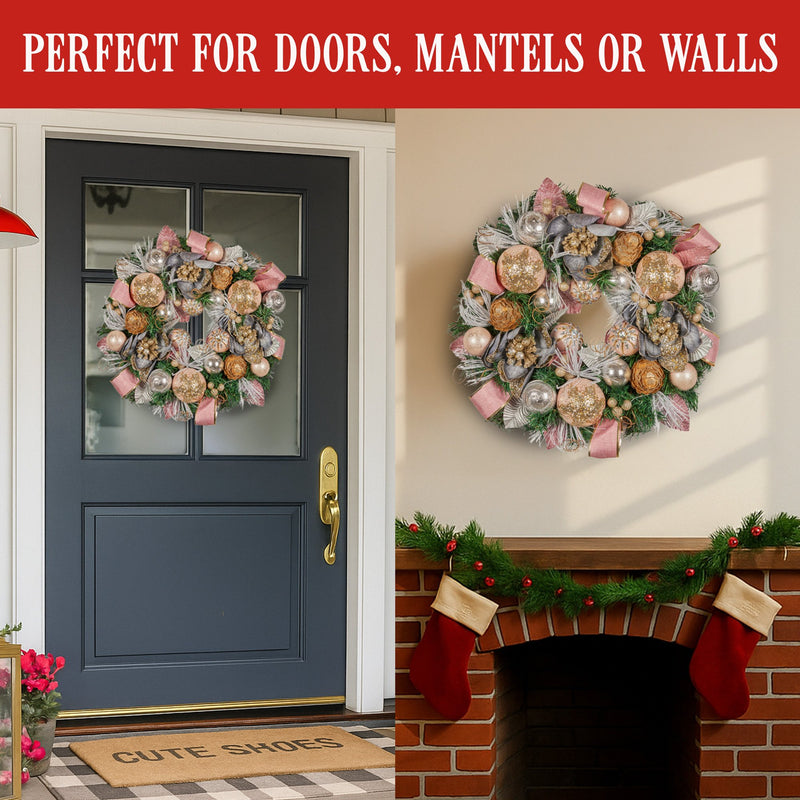Christabelle 56cm Christmas Wreath – Lush Festive