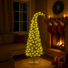 Christabelle 4ft Curved Gremlin Tree Red Bauble LED