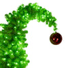 Christabelle 7.5ft Curved Gremlin Tree with Red Bauble & LED Lights