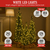 Christabelle Set of 3 Pre-Lit Christmas Trees with LED Lights & Hessian Base