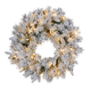 Christabelle 61cm Snowy Atica Pre-Lit Christmas Wreath – Warm White LED