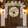 Christabelle 61cm Snowy Atica Pre-Lit Christmas Wreath – Warm White LED