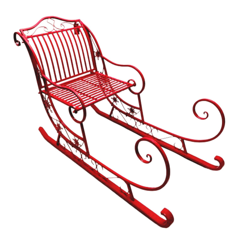 150cm Christmas Sleigh – Red Metal
