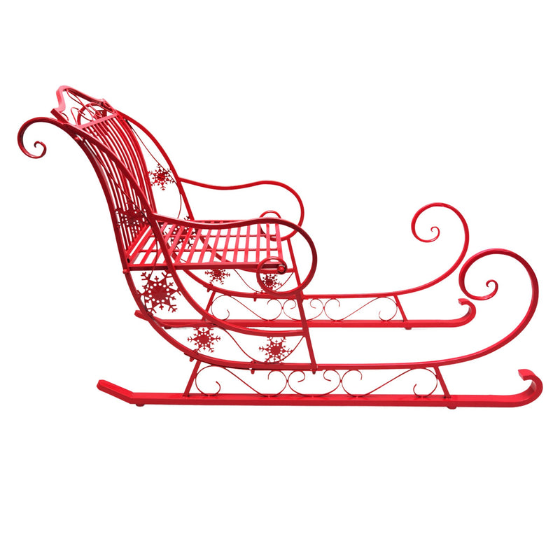150cm Christmas Sleigh – Red Metal