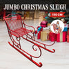 150cm Christmas Sleigh – Red Metal