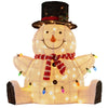 82cm Sitting Snowman Christmas Display