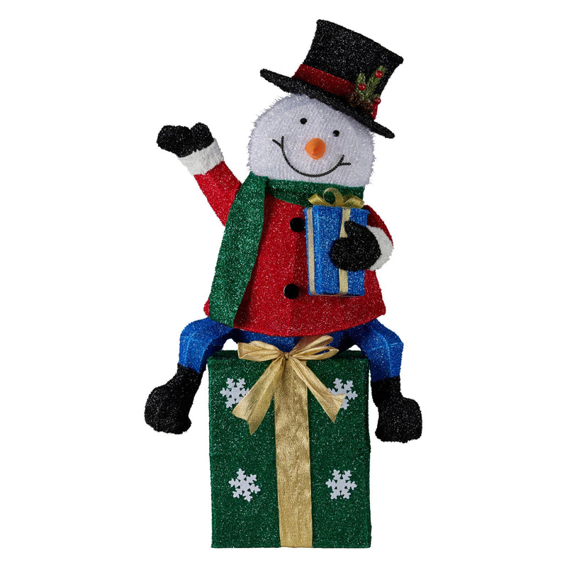 85cm Christmas Snowman On Presents Display