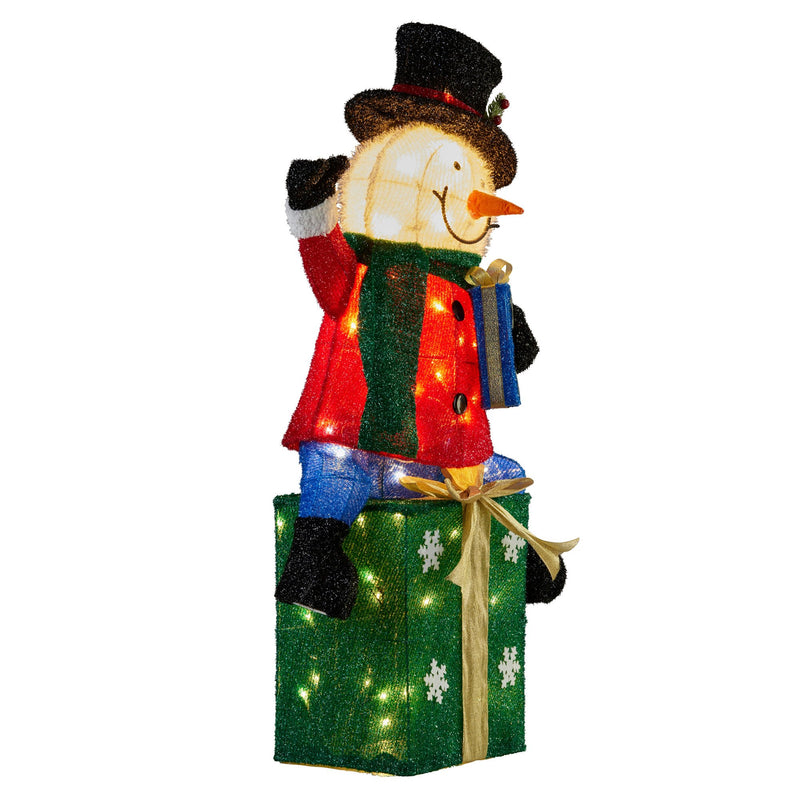 85cm Christmas Snowman On Presents Display