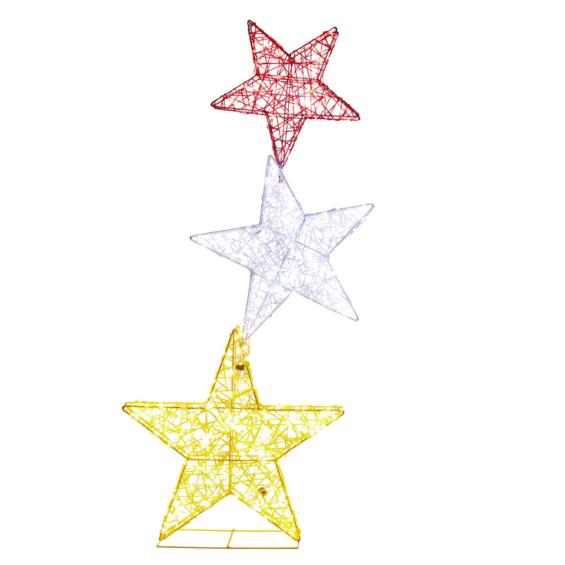120cm Triple Star Christmas Display décor