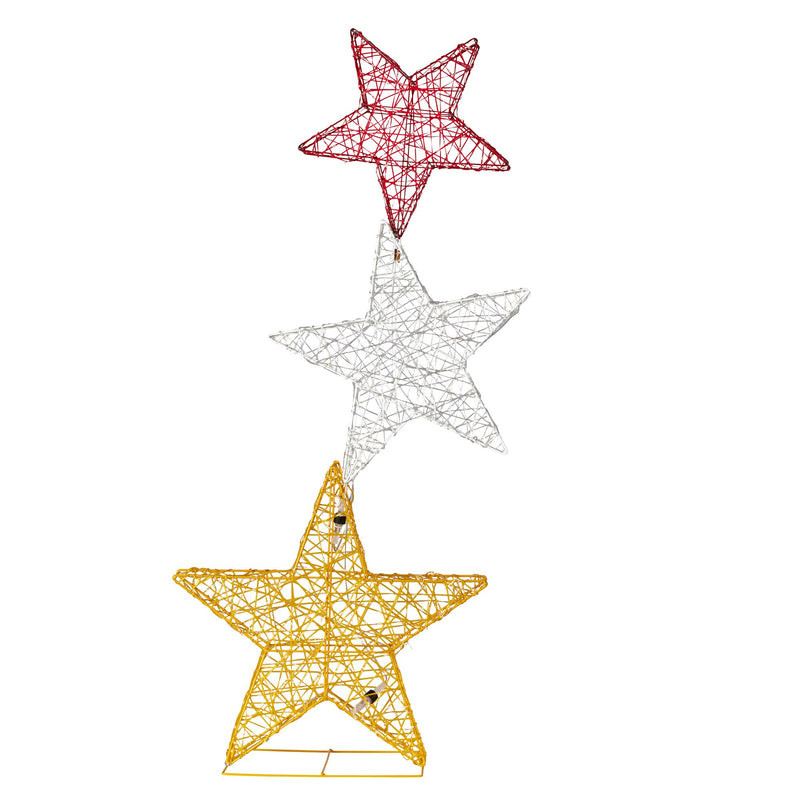 120cm Triple Star Christmas Display décor