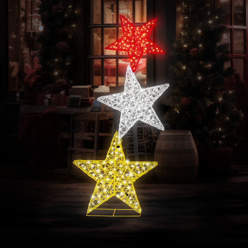 120cm Triple Star Christmas Display décor