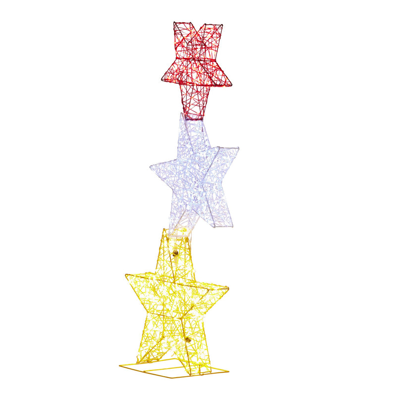 120cm Triple Star Christmas Display décor