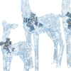 Christabelle 3-Piece LED Acrylic Reindeer Christmas Display Set – Cool White