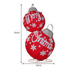 Oversized Christmas Bauble Display w/ Warm White LEDs