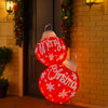 Oversized Christmas Bauble Display w/ Warm White LEDs