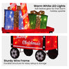 Christmas Cart Display w/ Candy Cane & Presents – LED Lights