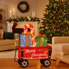 Christmas Cart Display w/ Candy Cane & Presents – LED Lights