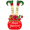 Elf in Gift Sack 86cm Christmas Display w/ Warm White LEDs