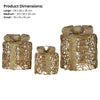 Set of 3 Golden LED Christmas Gift Boxes décor – Battery Operated