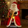1.1 m Animated LED Santa with Lantern
