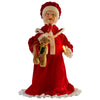 1.1m Musical LED Animated Mrs Claus with Glowing Candle