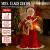1.1m Musical LED Animated Mrs Claus with Glowing Candle
