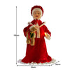 1.1m Musical LED Animated Mrs Claus with Glowing Candle