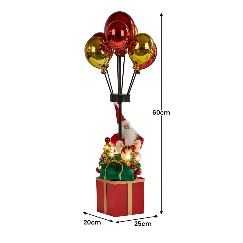 Christabelle 60cm LED Santa with Balloons