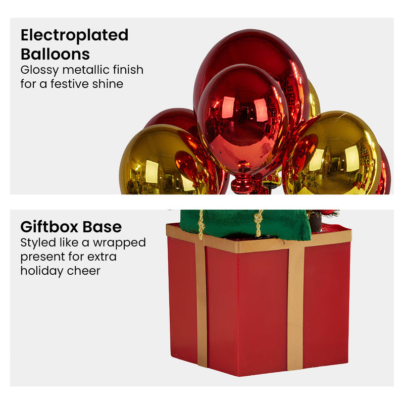 Christabelle 60cm LED Santa with Balloons