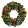 Christabelle Christmas Door Wreath 61cm – Festive Bristle Berry LED Decoration