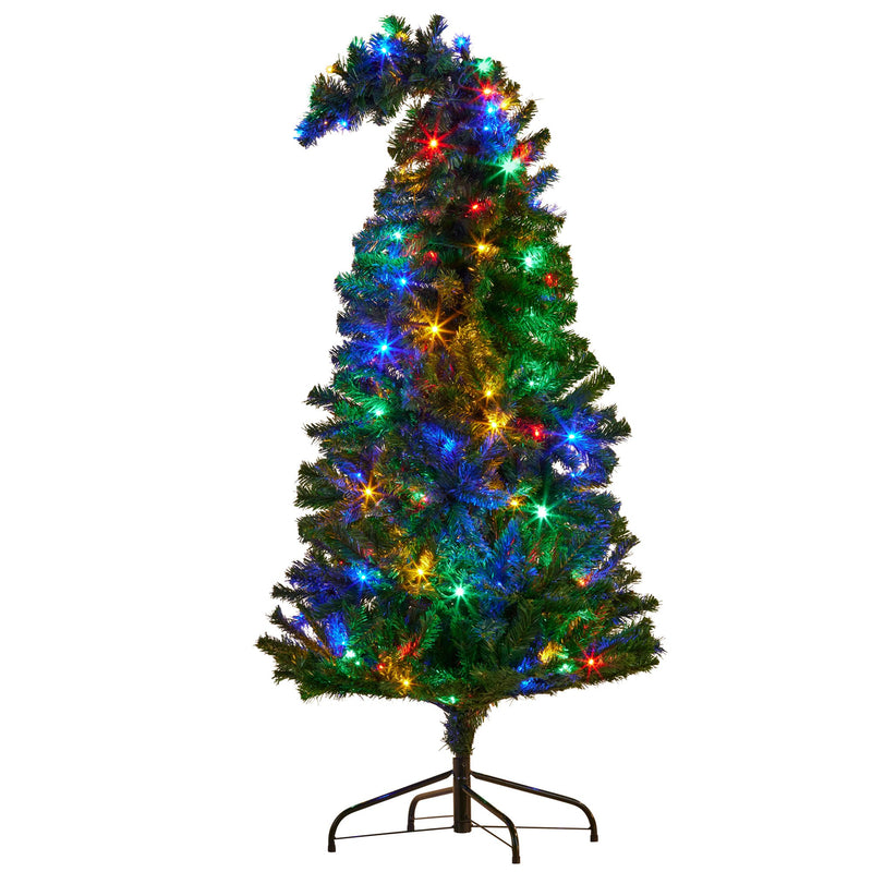 1.2m Curved Multicolour Pre-Lit Christmas Tree – 550 Tips