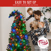 1.2m Curved Multicolour Pre-Lit Christmas Tree – 550 Tips