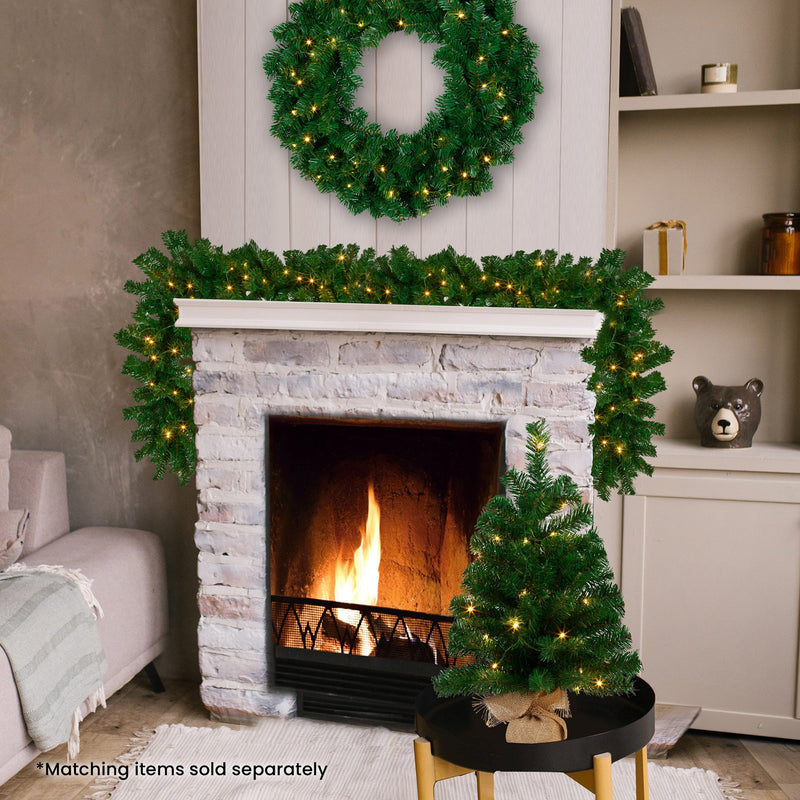 2.7m Chadwick Christmas Garland with LED Lights