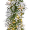 Christabelle 274cm Majestic Snow Pre-Lit Christmas Garland