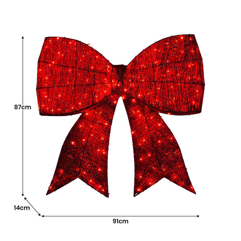 Christa Belle 91cm Christmas Display Bow – LED & Twinkle Lights