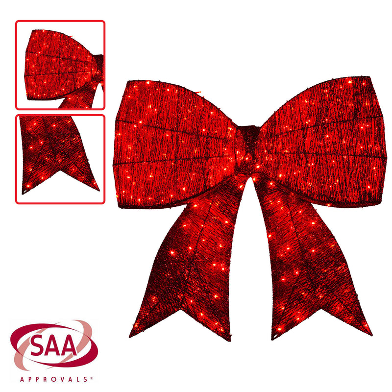 Christa Belle 91cm Christmas Display Bow – LED & Twinkle Lights