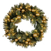 61cm  Light-Up Christmas Wreath – Battery Operated