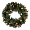 61cm  Light-Up Christmas Wreath – Battery Operated