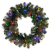 Christabelle 61cm Pre-Lit Gold Christmas Wreath with LED Lights
