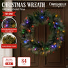 Christabelle 61cm Pre-Lit Gold Christmas Wreath with LED Lights