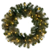 Christabelle 61cm Pre-Lit Gold Christmas Wreath with LED Lights