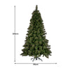 Christabelle 7.5ft Glittery Gold Christmas Tree with LED Lights